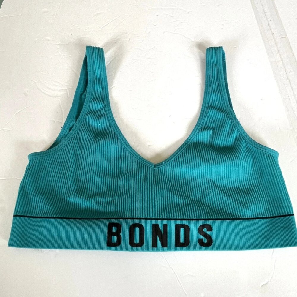 Bonds Original Green Bralette Size Medium